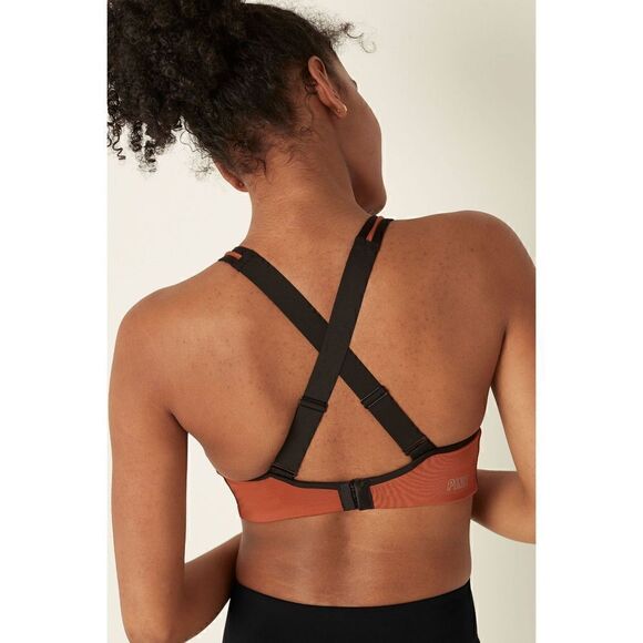 Victoria's Secret PINK Ultimate High Impact Sports Bra Chestnut Spice Brown Sz S - Picture 2 of 8